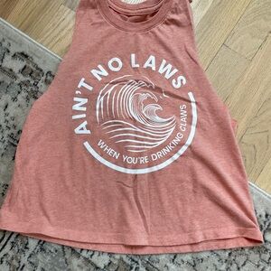 Coral Graphic racerback Tank Top